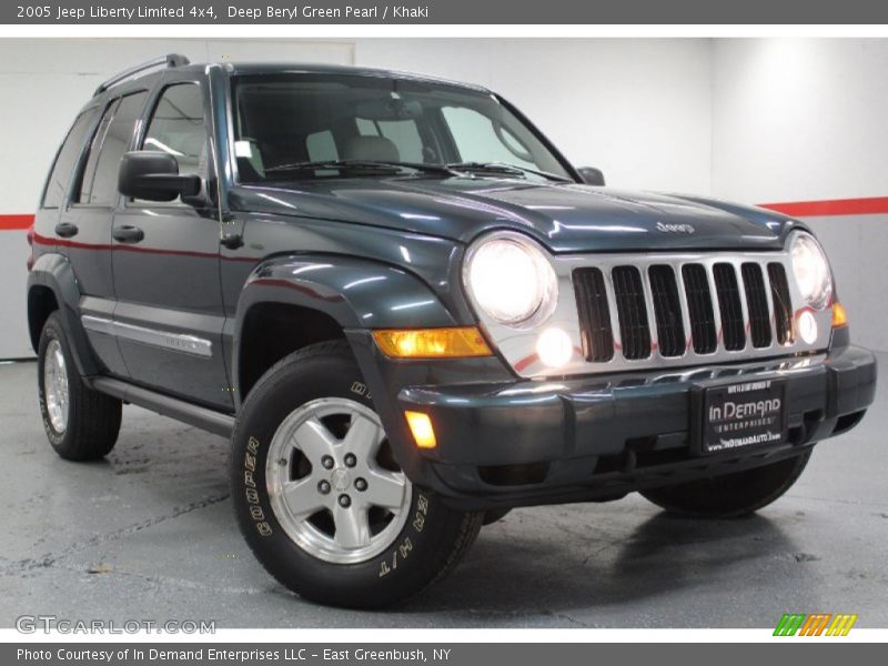 Deep Beryl Green Pearl / Khaki 2005 Jeep Liberty Limited 4x4