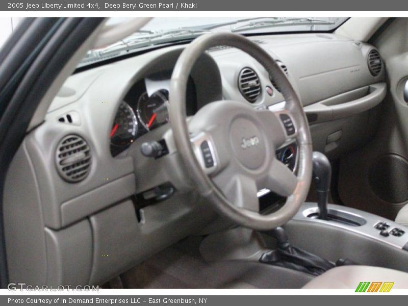 Deep Beryl Green Pearl / Khaki 2005 Jeep Liberty Limited 4x4