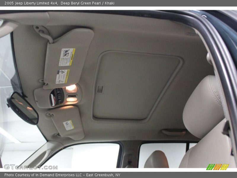 Deep Beryl Green Pearl / Khaki 2005 Jeep Liberty Limited 4x4