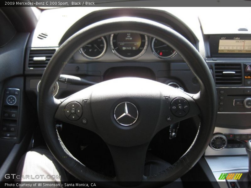 Black / Black 2009 Mercedes-Benz C 300 Sport