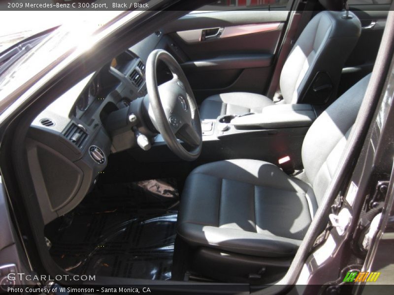 Black / Black 2009 Mercedes-Benz C 300 Sport