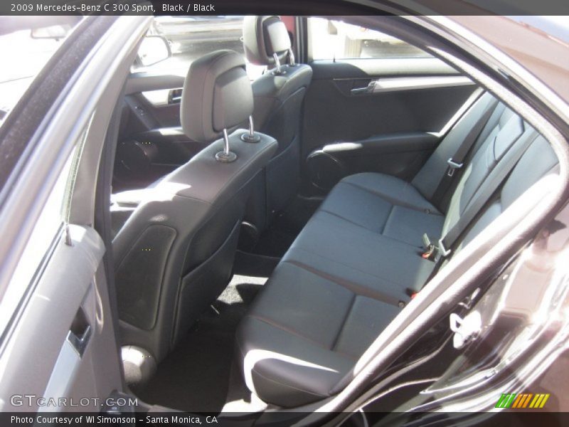 Black / Black 2009 Mercedes-Benz C 300 Sport