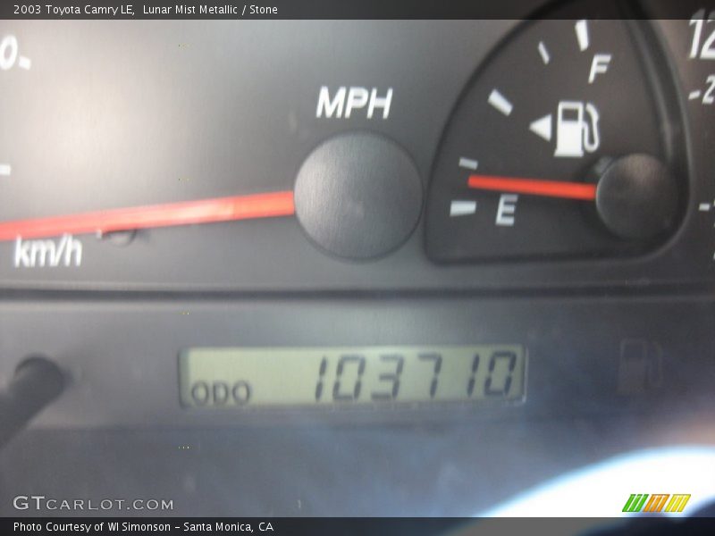 Lunar Mist Metallic / Stone 2003 Toyota Camry LE