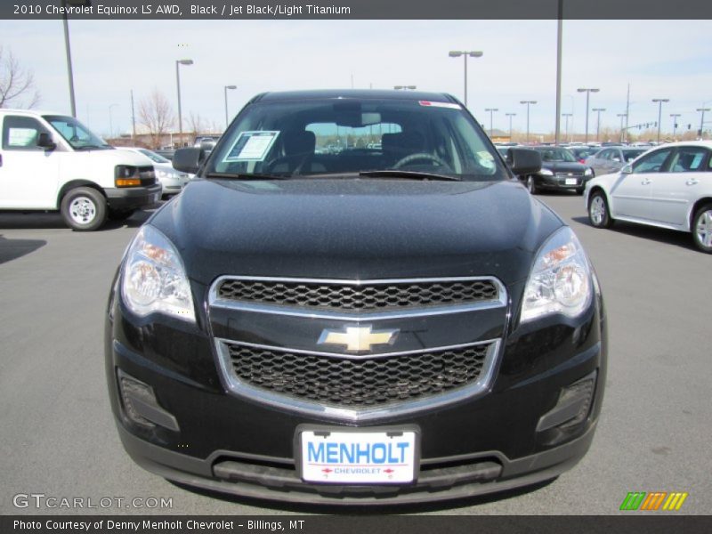 Black / Jet Black/Light Titanium 2010 Chevrolet Equinox LS AWD