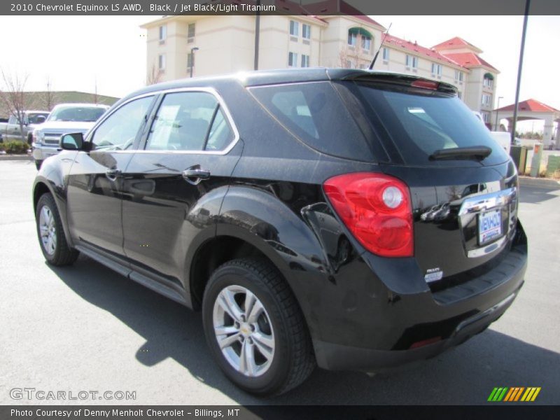 Black / Jet Black/Light Titanium 2010 Chevrolet Equinox LS AWD