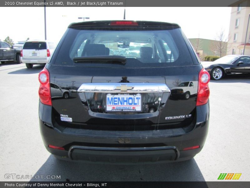 Black / Jet Black/Light Titanium 2010 Chevrolet Equinox LS AWD