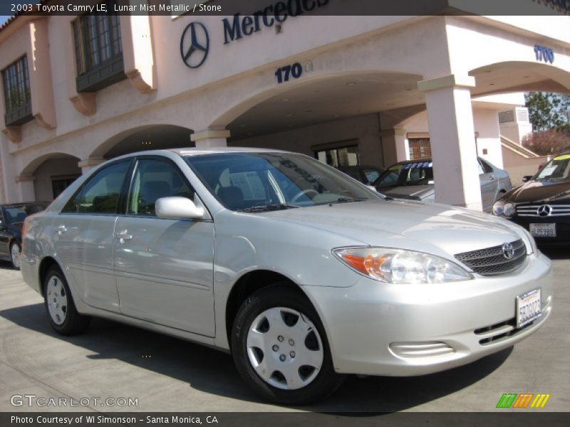 Lunar Mist Metallic / Stone 2003 Toyota Camry LE