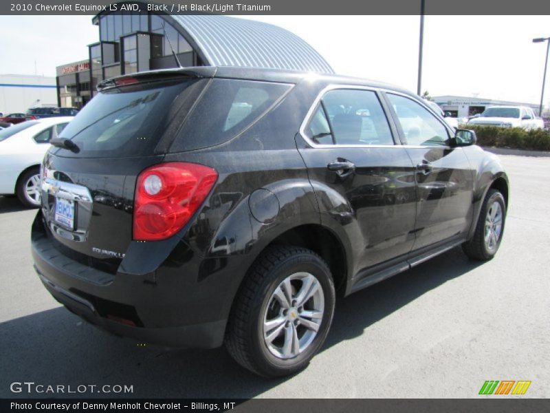 Black / Jet Black/Light Titanium 2010 Chevrolet Equinox LS AWD