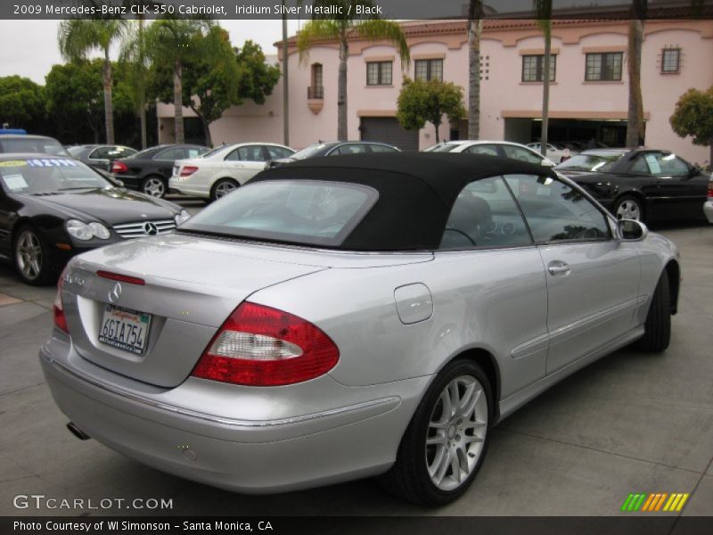 Iridium Silver Metallic / Black 2009 Mercedes-Benz CLK 350 Cabriolet