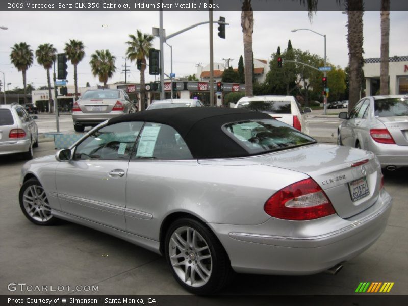 Iridium Silver Metallic / Black 2009 Mercedes-Benz CLK 350 Cabriolet