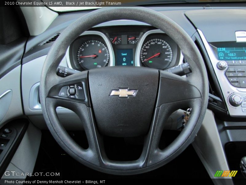 Black / Jet Black/Light Titanium 2010 Chevrolet Equinox LS AWD