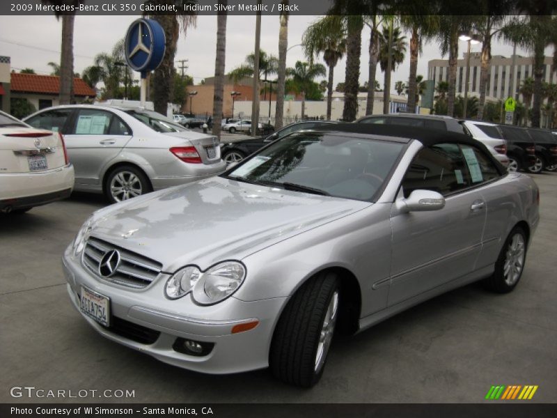 Iridium Silver Metallic / Black 2009 Mercedes-Benz CLK 350 Cabriolet