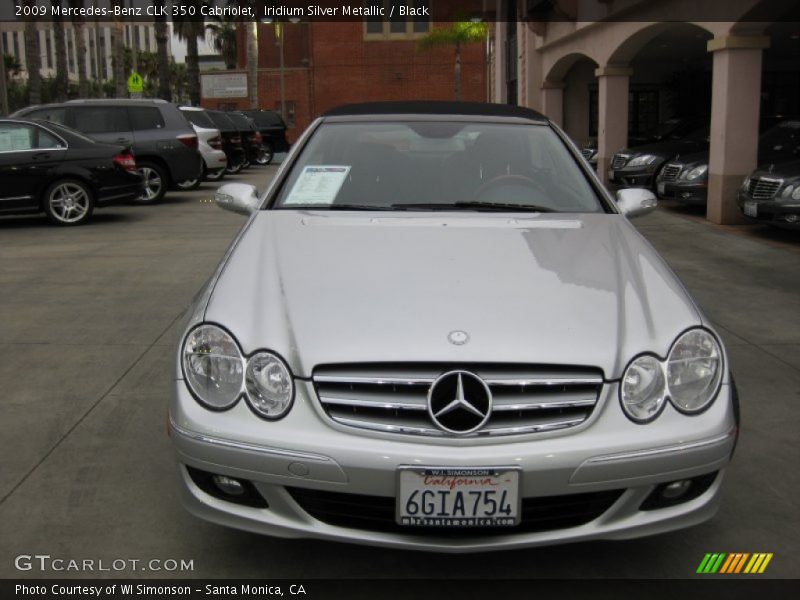 Iridium Silver Metallic / Black 2009 Mercedes-Benz CLK 350 Cabriolet