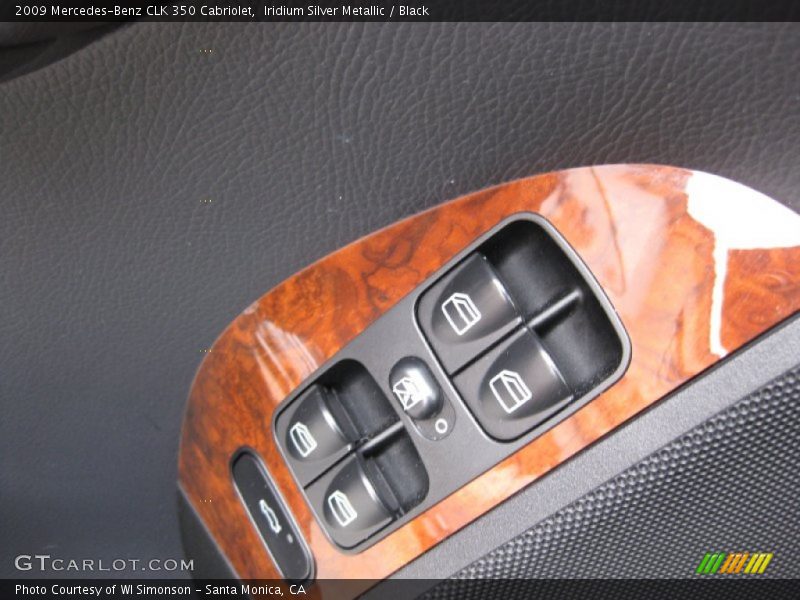 Iridium Silver Metallic / Black 2009 Mercedes-Benz CLK 350 Cabriolet