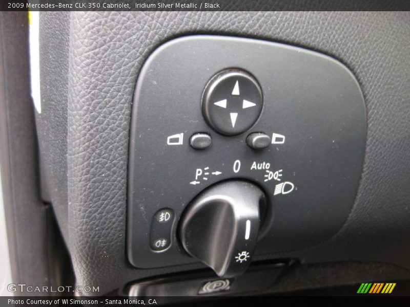Iridium Silver Metallic / Black 2009 Mercedes-Benz CLK 350 Cabriolet
