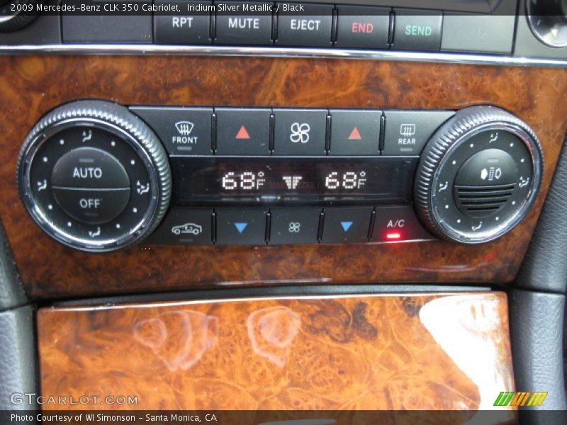 Iridium Silver Metallic / Black 2009 Mercedes-Benz CLK 350 Cabriolet