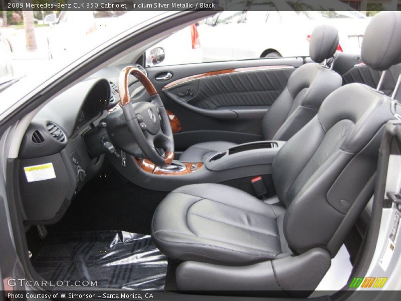 Iridium Silver Metallic / Black 2009 Mercedes-Benz CLK 350 Cabriolet