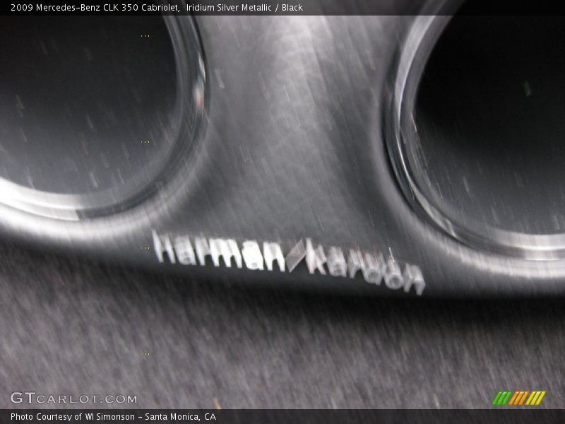 Iridium Silver Metallic / Black 2009 Mercedes-Benz CLK 350 Cabriolet