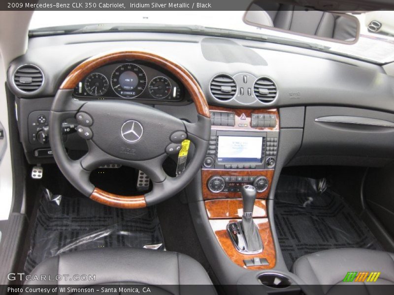 Iridium Silver Metallic / Black 2009 Mercedes-Benz CLK 350 Cabriolet