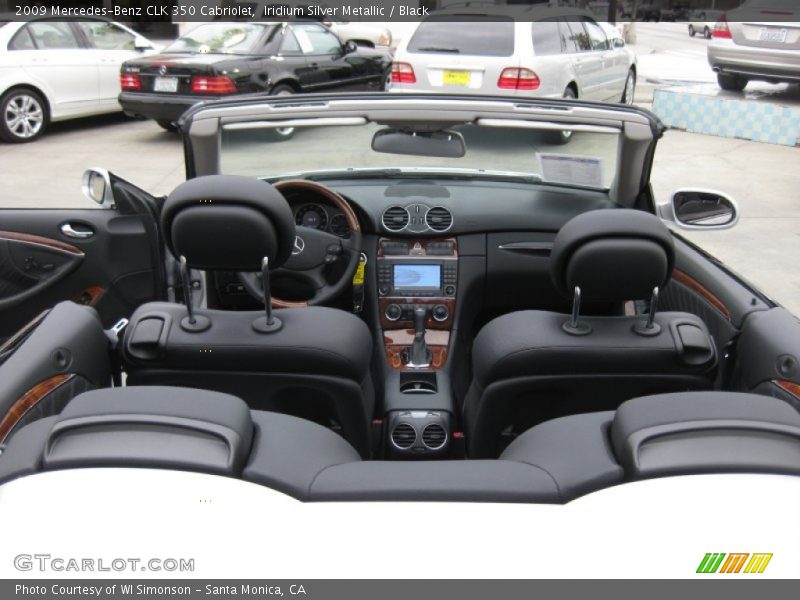 Iridium Silver Metallic / Black 2009 Mercedes-Benz CLK 350 Cabriolet