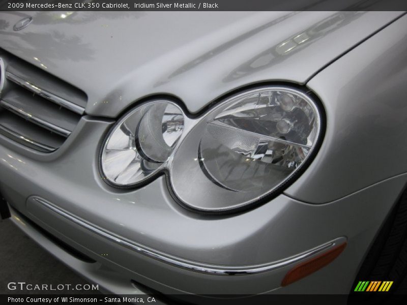Iridium Silver Metallic / Black 2009 Mercedes-Benz CLK 350 Cabriolet