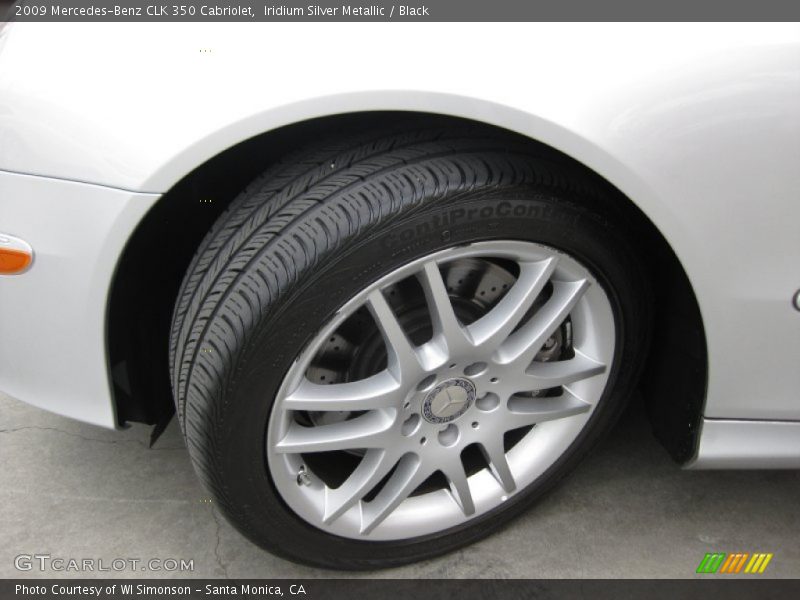 Iridium Silver Metallic / Black 2009 Mercedes-Benz CLK 350 Cabriolet