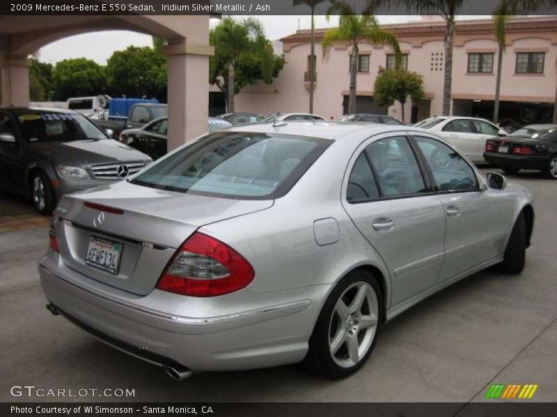 Iridium Silver Metallic / Ash 2009 Mercedes-Benz E 550 Sedan