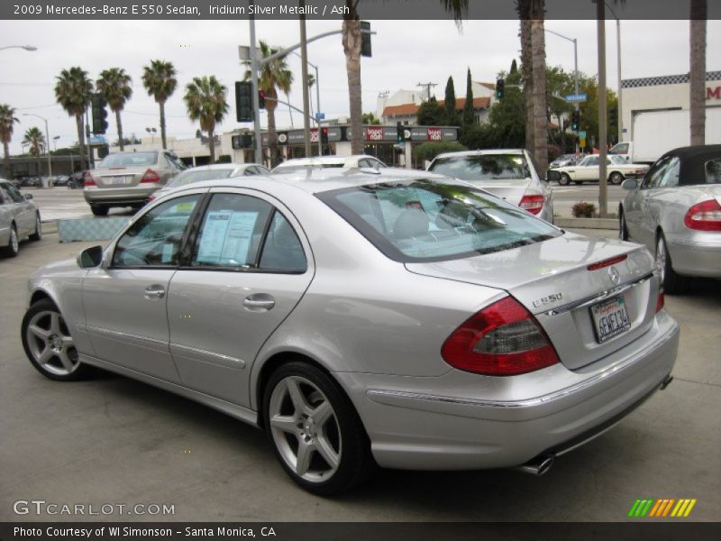 Iridium Silver Metallic / Ash 2009 Mercedes-Benz E 550 Sedan