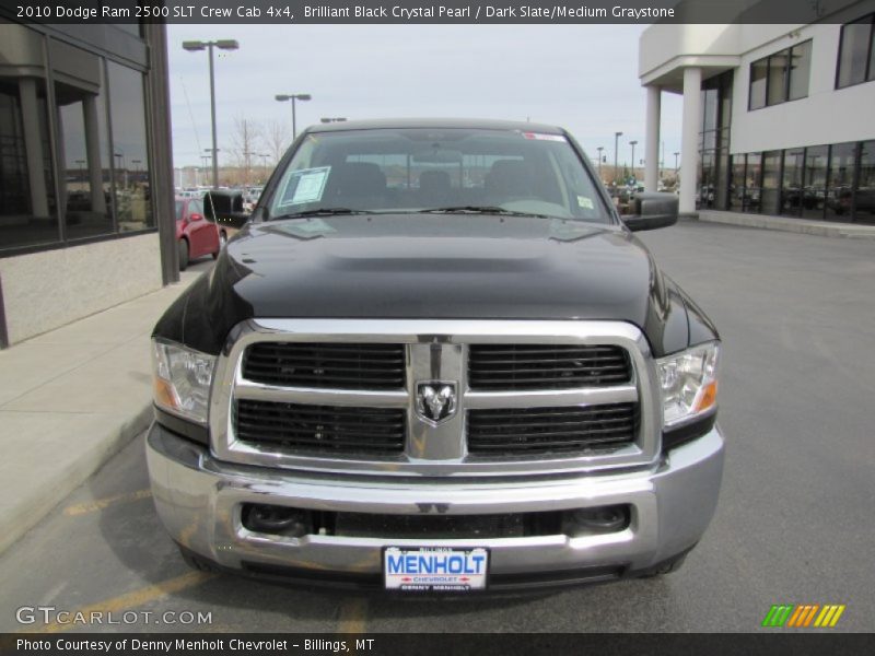Brilliant Black Crystal Pearl / Dark Slate/Medium Graystone 2010 Dodge Ram 2500 SLT Crew Cab 4x4