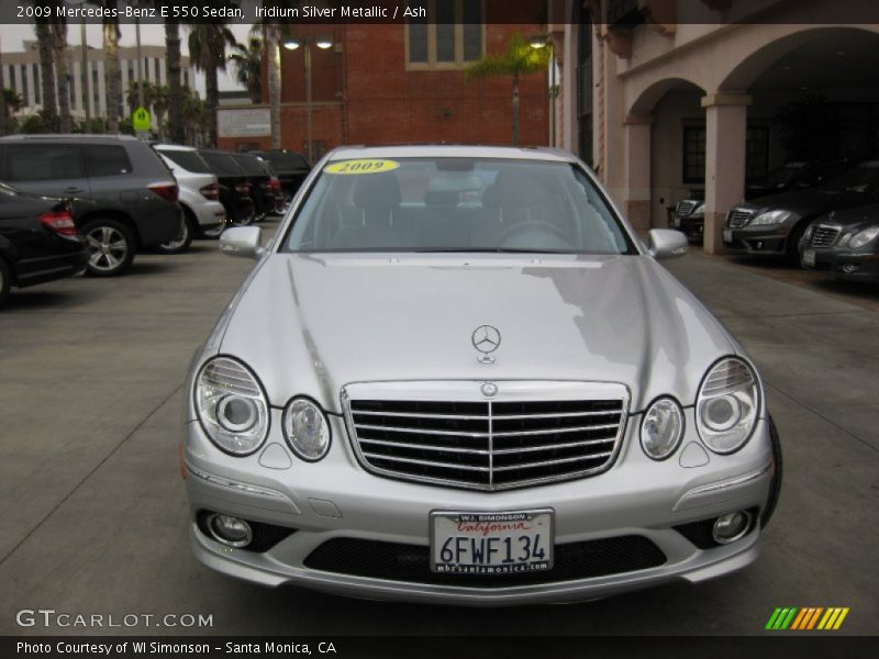 Iridium Silver Metallic / Ash 2009 Mercedes-Benz E 550 Sedan