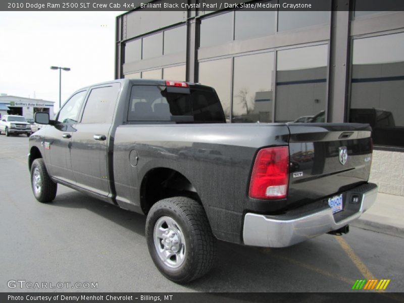 Brilliant Black Crystal Pearl / Dark Slate/Medium Graystone 2010 Dodge Ram 2500 SLT Crew Cab 4x4