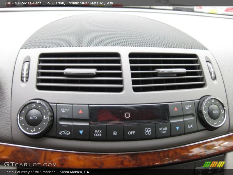 Iridium Silver Metallic / Ash 2009 Mercedes-Benz E 550 Sedan