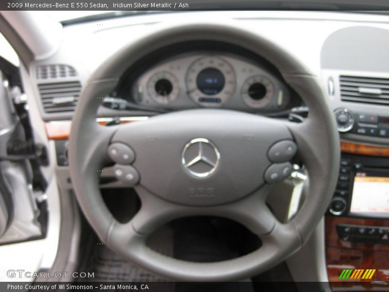 Iridium Silver Metallic / Ash 2009 Mercedes-Benz E 550 Sedan