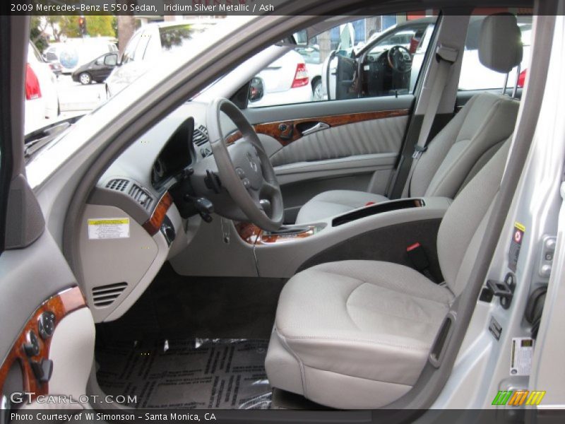  2009 E 550 Sedan Ash Interior