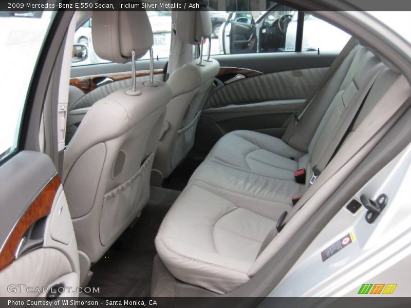  2009 E 550 Sedan Ash Interior