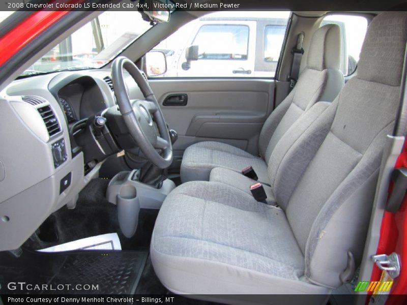 2008 Colorado LS Extended Cab 4x4 Medium Pewter Interior