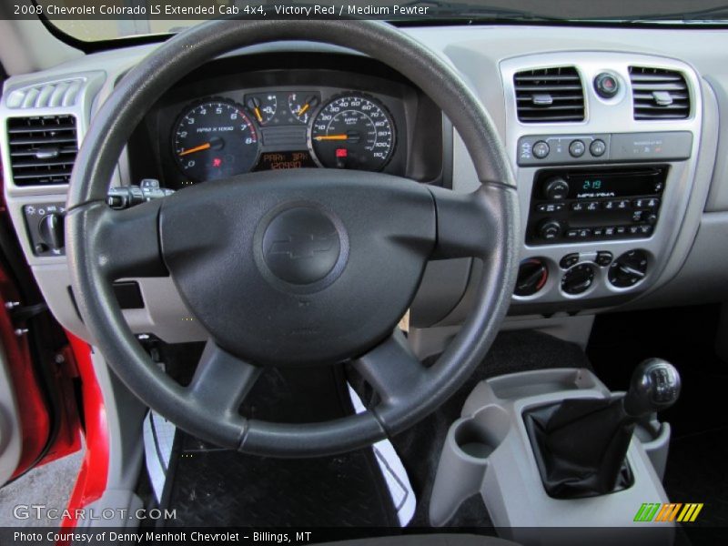 Dashboard of 2008 Colorado LS Extended Cab 4x4