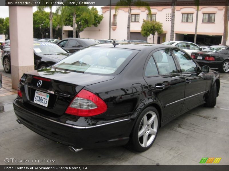 Black / Cashmere 2009 Mercedes-Benz E 350 Sedan