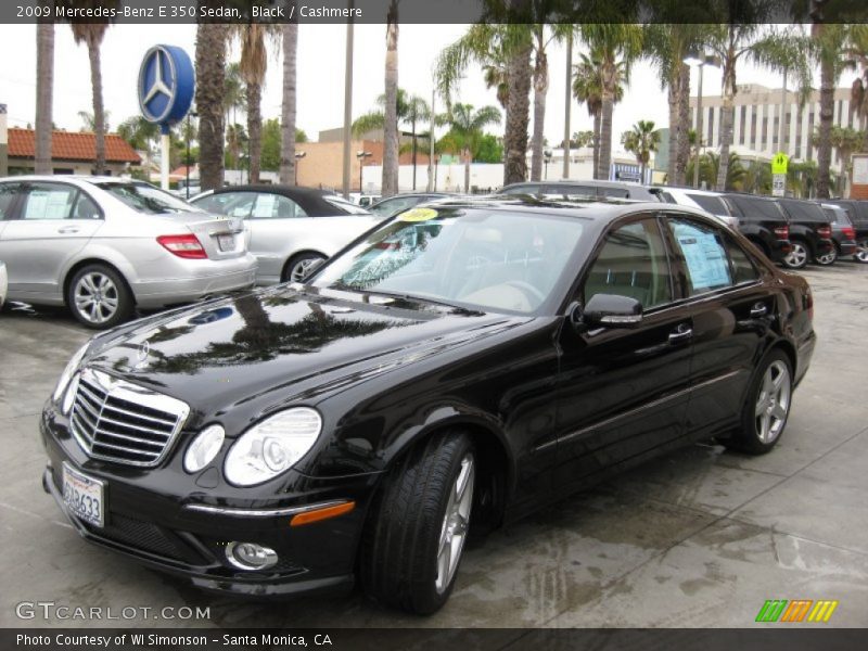 Black / Cashmere 2009 Mercedes-Benz E 350 Sedan