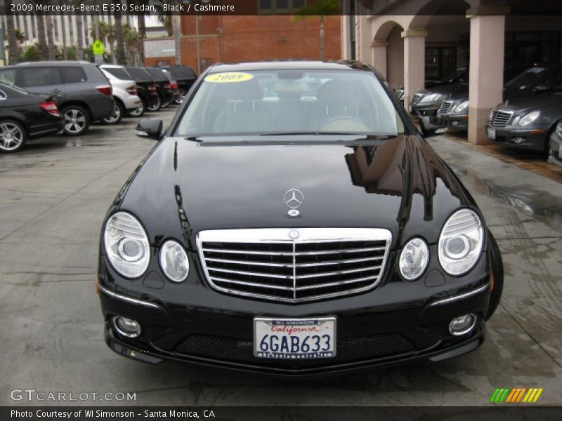 Black / Cashmere 2009 Mercedes-Benz E 350 Sedan