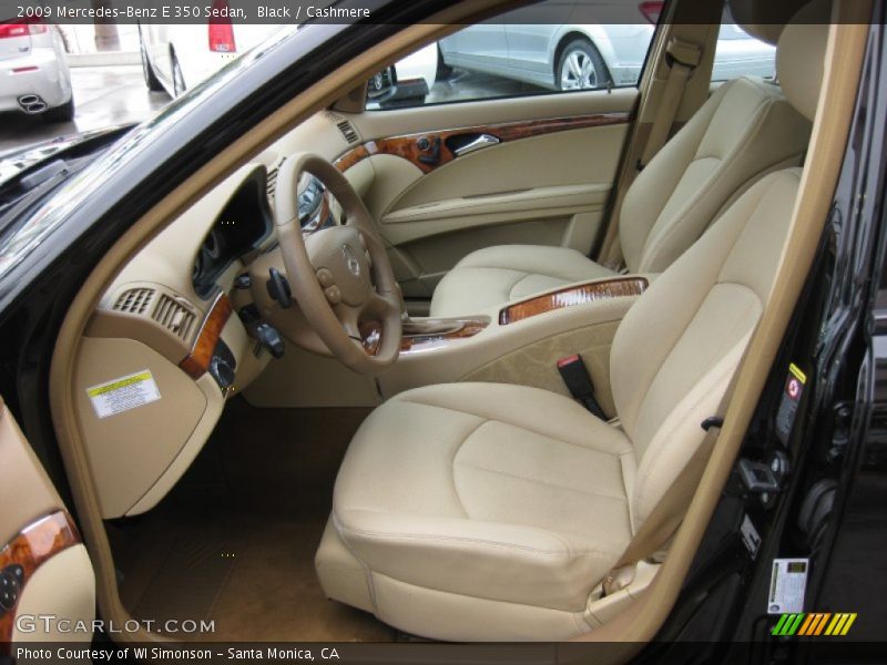 Front Seat of 2009 E 350 Sedan