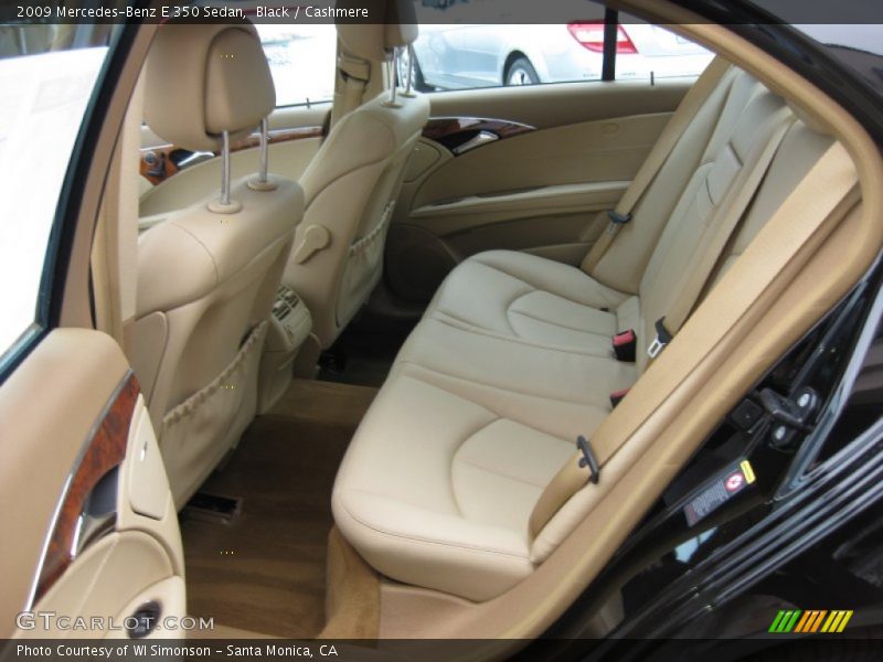Rear Seat of 2009 E 350 Sedan