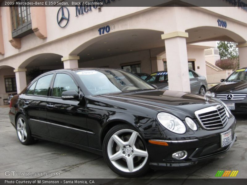 Black / Cashmere 2009 Mercedes-Benz E 350 Sedan