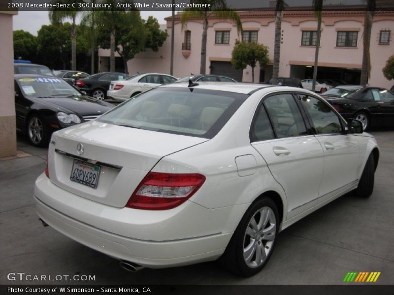 Arctic White / Savanna/Cashmere 2008 Mercedes-Benz C 300 Luxury