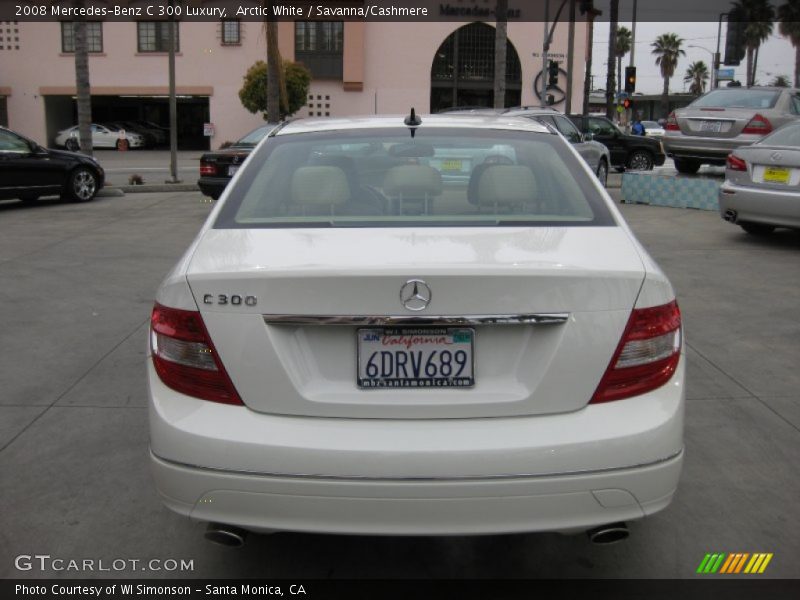 Arctic White / Savanna/Cashmere 2008 Mercedes-Benz C 300 Luxury