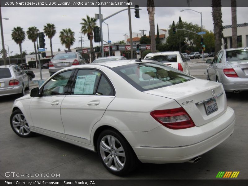 Arctic White / Savanna/Cashmere 2008 Mercedes-Benz C 300 Luxury