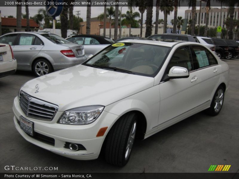 Arctic White / Savanna/Cashmere 2008 Mercedes-Benz C 300 Luxury