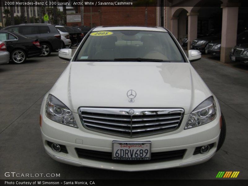 Arctic White / Savanna/Cashmere 2008 Mercedes-Benz C 300 Luxury