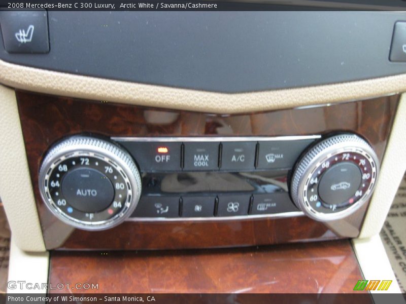 Arctic White / Savanna/Cashmere 2008 Mercedes-Benz C 300 Luxury