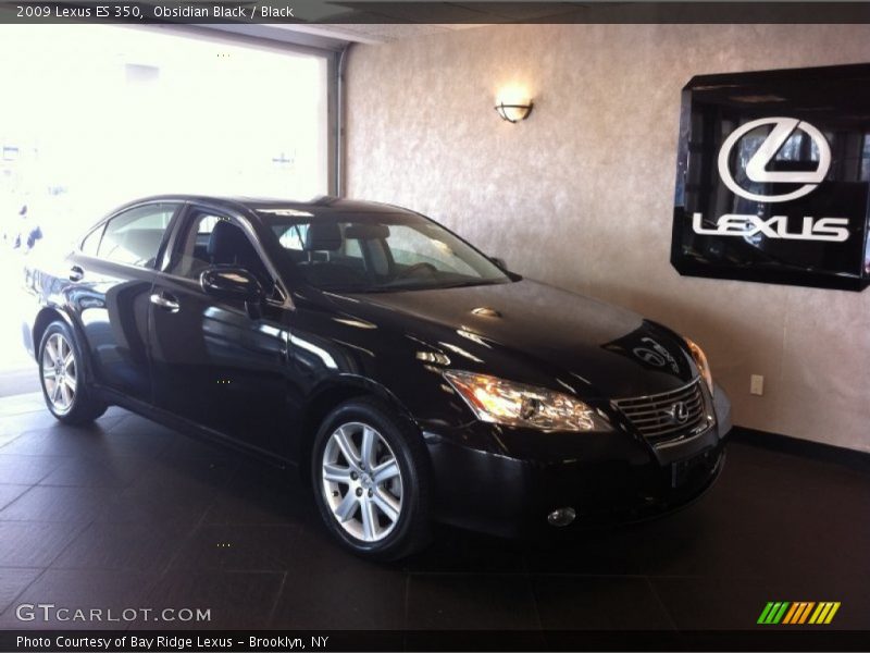 Obsidian Black / Black 2009 Lexus ES 350